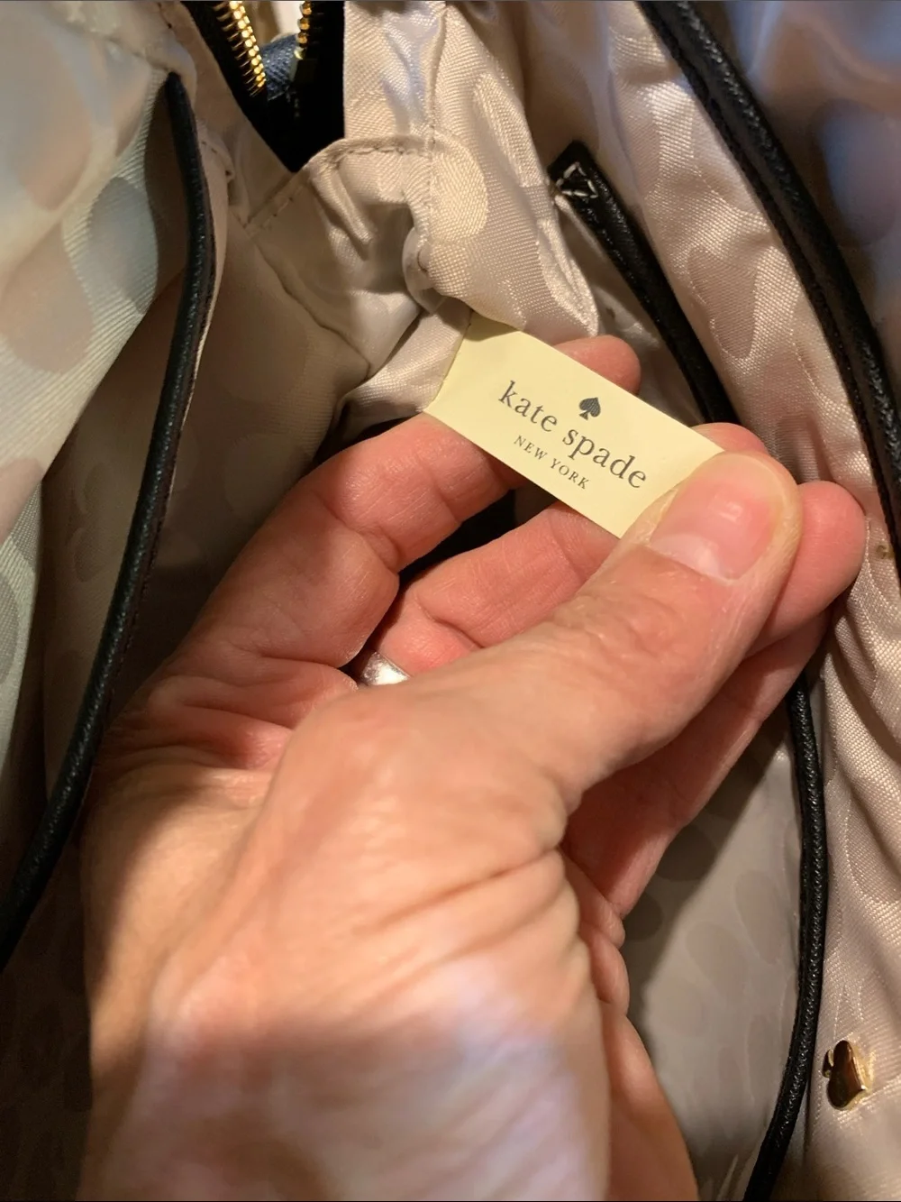 Like New Kate Spade Saffiano 13” Black Leather Laptop Bag with Shoulder Strap
